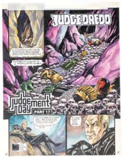 Carlos Ezquerra 2000 AD #797 "Judgement Day" Story Page 1 Original Art (Fleetway, 1992). | Heritage