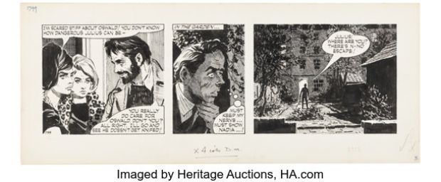 David Wright Carol Day #1799 Daily Comic Strip Original Art (London Daily Mail, 1962). | Heritage