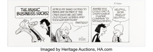 Jerry Scott and Jim Borgman Zits Daily Comic Strip Original Art dated 3-7-20 (King Features Syndicate, 2020). | Heritage