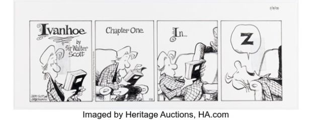 Jerry Scott and Jim Borgman Zits Daily Comic Strip Original Art dated 2-18-98 (King Features Syndicate, 1998). | Heritage