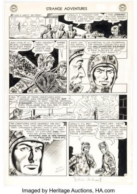 Murphy Anderson Strange Adventures #156 Atomic Knights Story Page 12 Original Art (DC, 1963). | Heritage