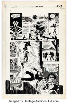 Tod Smith and Rick Magyar Vigilante #20 Story Page 15 Original Art (DC, 1985).
