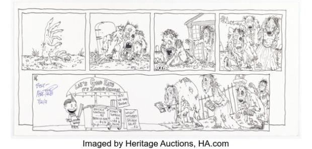 Mark Tatulli Lio Sunday Comic Strip dated 7-26-21 Original Art (2021). | Heritage