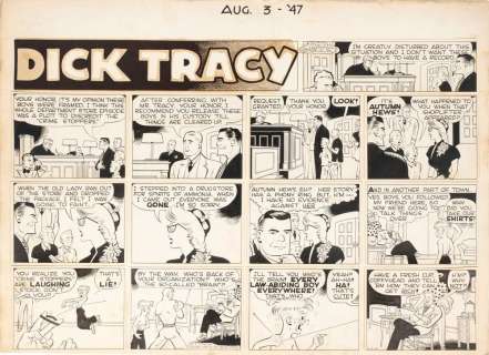 Chester Gould - Dick Tracy, 1947 | Finarte