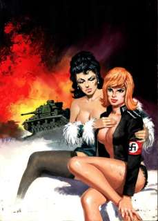 Hessa n. 10 - Cover Originale "Le diavolesse volanti" - Loose page - (1971) | Catawiki