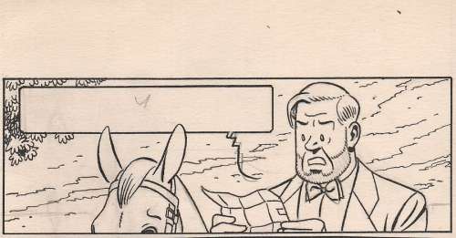 Jacobs | Blake et Mortimer, case n°2 Ã  l’encre de Chine d… | Banque Dessinée