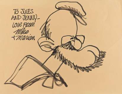 Lot 2 - MIKE PETERS (1943-) Jules Feiffer as Popeye.