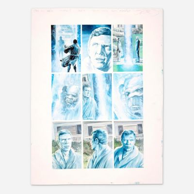 Lot 352 - J.K. Woodward, Star Trek: Year 5 #17 Story Page 4 Original Art (IDW, 2020) | Landry Pop Auctions
