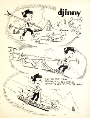 » Remonte Pentes » – Michel-Paul Giroud | « Djinny » – Planche Originale | Zic et Bul