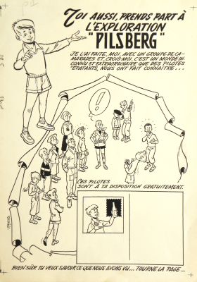Raymond Reding | « L’Exploration PILSBERG » – Deux Planches Originales | Zic et Bul