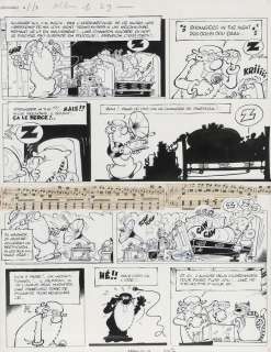 Turk | Léonard, planche n°27 Ã  l’encre de Chine… | Banque Dessinée