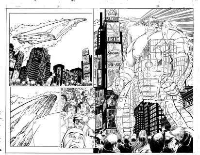 John Romita Jr. - Pencils By John Romita, Jr., Inks By Klaus Janson | WORLD WAR HULK Issue # 1 - page # 11-12 | The Artist’s Choice