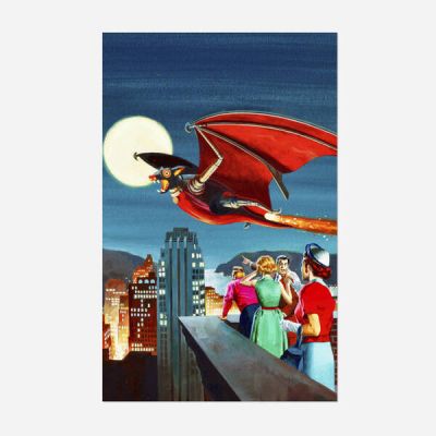 Luis Domínguez, Attribution | Lot 140 - UFO Flying Saucers #10 Cover Original Art (Gold Key, 1976) | Landry Pop Auctions