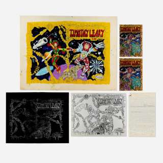 Pete von Sholly and Tim Kummero, Neurocomics Timothy Leary #1 Art Lot (Last Gast Eco-Funnies, 1979) | Landry Pop Auctions