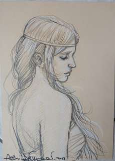 De Vincenzi - illustrazione originale "Fredegonde " - Loose page | Catawiki