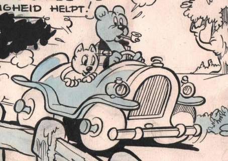 Marten Toonder Studio’s - Originele strook - Ollie B. Bommel en Tom Poes - De Weddenschap - (1947) | Catawiki