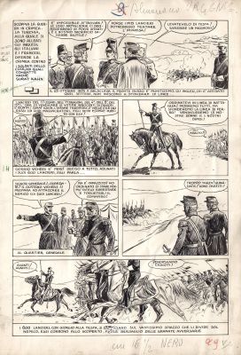Rino Albertarelli | La Carica dei 600 p.9 | Tavole Originali
