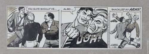 Original Art: Buz Sawyer Comic Strip, November 30, 1984 by John Celardo | mycomicshop.com