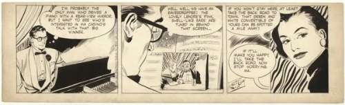 95: Raymond Rip Kirby daily 7/26/55 original comic art | Russ Cochran