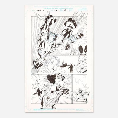 Lot 352 - Walter McDaniel and Whitney McFarland, Deadpool #27 Story Page 18 Original Art (Marvel Comics, 1999) | Landry Pop Auctions