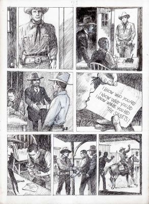 Giorgio Trevisan | Tex Color Tex n.16 La Voce del Killer p.24 | Tavole Originali