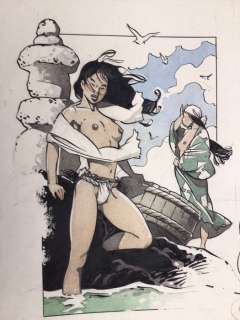 Kogaratsu - Dessin original en couleur - Scène Intime Â«Â  En Attendant KogaratsuÂ Â» - (2020) | Catawiki