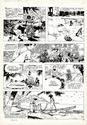Attilio Micheluzzi | Gli ammutinati del Bounty p.29 | Tavole Originali