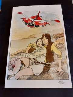 Goldrake Ufo Robot - Luca Raimondo - illustrazione originale "Venusia ed Actarus omaggio a Go Nagai" - Loose page - (2016) | Catawiki