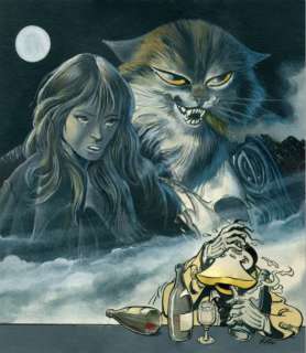 Benoît Sokal | CANARDO Encre de Chine et gouache pour la couverture de l’album | Millon