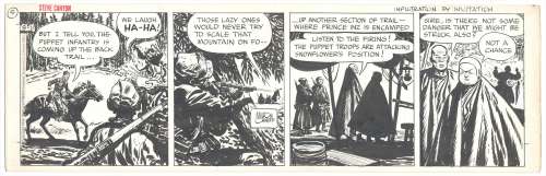 Milton Caniff | Caniff - Steve Canyon, "INFILTRATION BY INVITATION", 8/11/1950 | Russ Cochran
