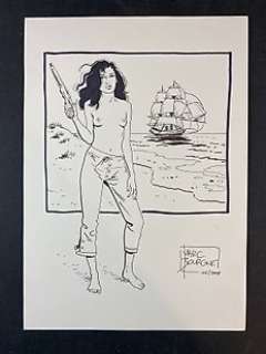 Marc Bourgne - original artwork "La Jeunesse de Barbe-Rouge" - Loose page