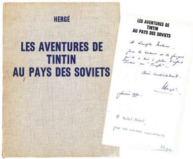 Herge | TINTIN Tintin au pays des soviets Edition noir et blanc, 1969, studio | Cornette de St Cyr