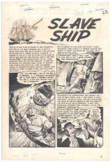 Graham Ingels | Ingels -"Slave Ship" Splash Page, Piracy #3 | Russ Cochran