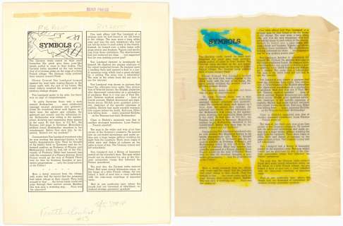 Symbols | SYMBOLS, FRONTLINE COMBAT #13, Jul-Aug 1953 | Russ Cochran