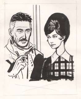 Gigi | Ensemble de deux illustrations Ã  l’encre de C… | Banque Dessinée