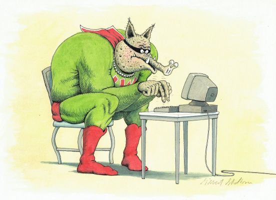 Gilbert Shelton | Wonder Wart-Hog. El Superserdo – Couverture Tome 7 | La Galerie de la Bande Dessinée