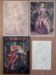 Corbeyran / Moreno | Le Régulateur T6 - Nyx + 2x ex-libris + dessin original - C - TL - Cartonné - (2014) | Catawiki