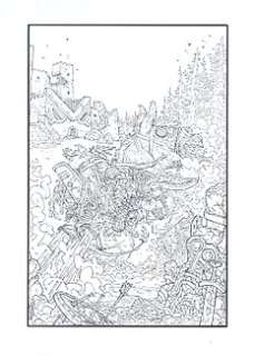 Simone D‘Armini - Spider King 4 - Spider King Original Cover Art - Page volante - EO