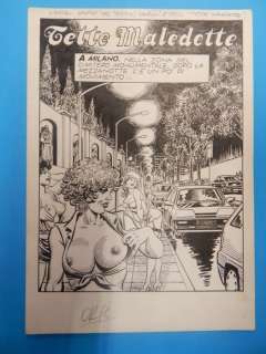 Lorenzo Lepori | Speciale Estivo - 6x Tavole Originali "Tette maledette" Lepori - Page volante - (1992) | Catawiki
