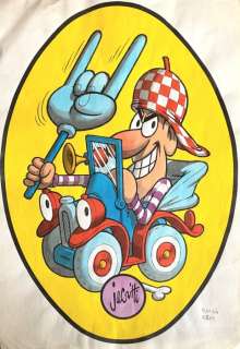 Benito Jacovitti | Benito Jacovitti - Illustrazione originale - Page volante | Catawiki