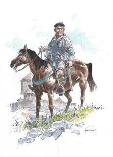 Hermann | Les Tours de Bois Maury, illustration Ã  l’enc… | Millon