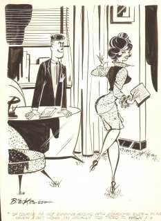 Bill Kresse - Secretary Gag - 1961 Humorama Mag