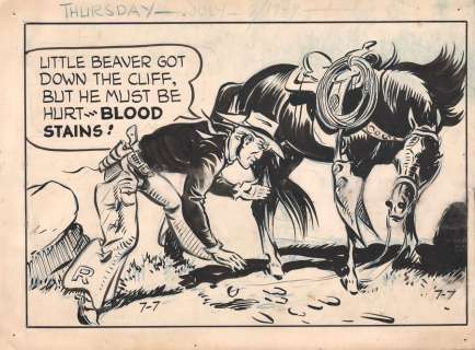 Harman | Red Ryder, illustration Ã  l’encre de Chine et… | Millon