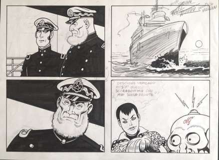 Magnus | Magnus - original sketch "Necron" - Page volante | Catawiki