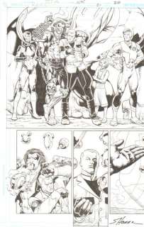Claude St. Aubin, Scott Hanna - r. E. B. E. L. S. #21 p. 20 - lobo, starfire, captain comet, xylon and more! - dps - 2010 signed
