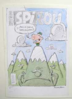 Cromheecke | Taco Zip - Originele ontwerpschets (studie) voor cover Robbedoes/Spirou (2000) | Catawiki