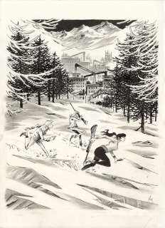 Pierre-Henry Gomont - L’intégrale Slava – Illustration originale de couverture du tirage luxe