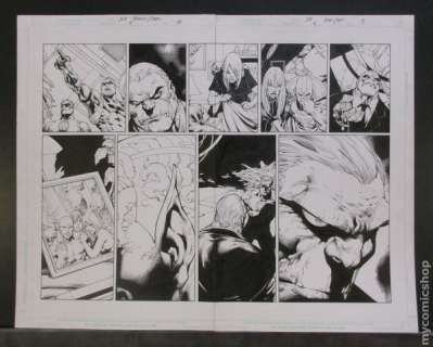 Original Art for Justice League of America (2nd Series) Issue 5, Pages 8 and 9 by Ed Benes and Sandra Hope | mycomicshop.com
