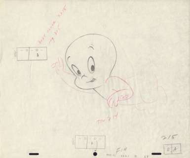 Casper | Casper the Friendly Ghost - The New Casper Cartoon Show - original art - EO - (1963) | Catawiki