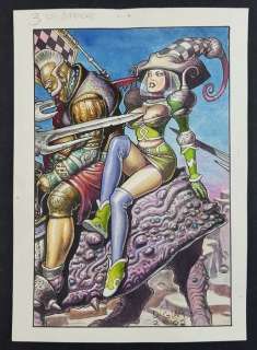 Luigi Di Giammarino | Luigi Di Giammarino - Illustrazione Originale "3 Di Spade" - Firmata - Page volante - Exemplaire unique - (2002) | Catawiki